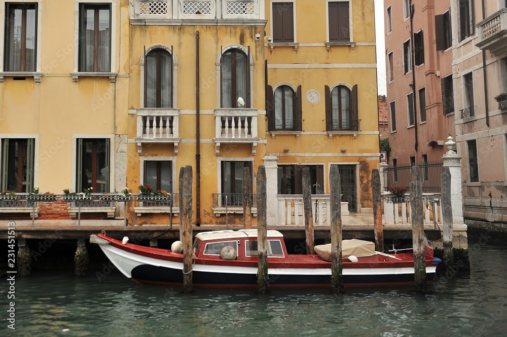 Venice. Houses on the canal.