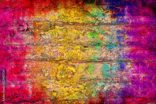 abstract grunge background in rainbow colors © merydolla