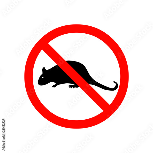 No rats symbol sign