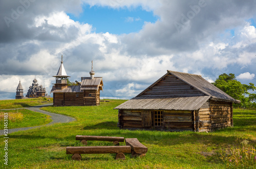 The rural life and the religious monuments of Karelia region