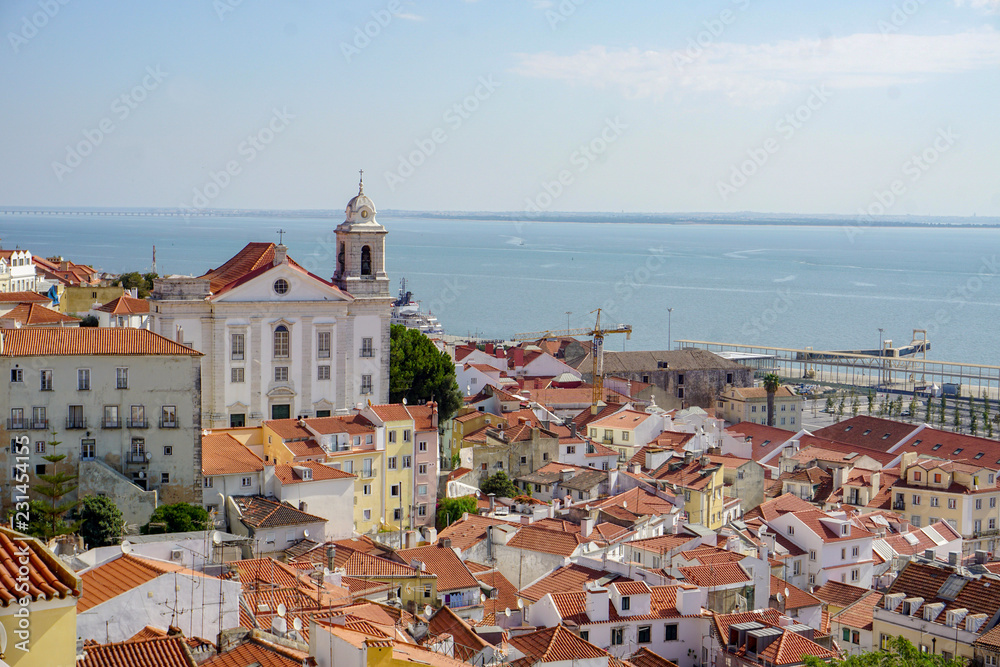 Lisbon panorama view