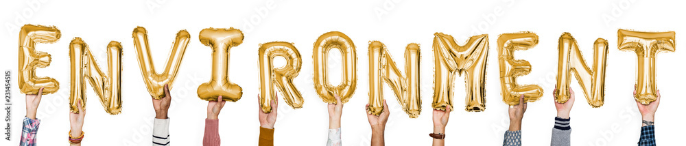 Hands showing balloons word Hands showing balloons word
