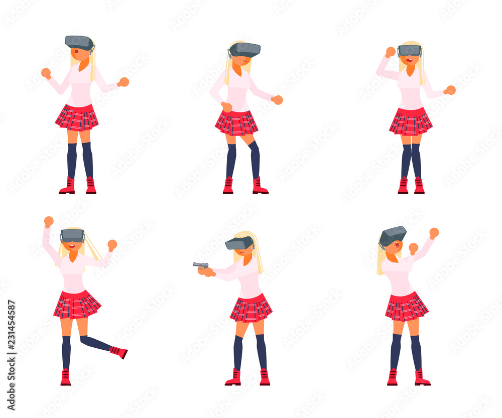 VR user character set.