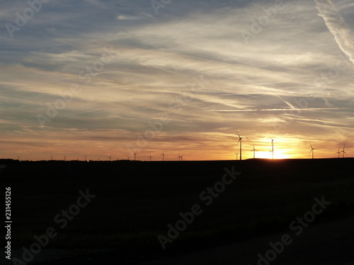 Sonnenuntergang auf den Hunsrückfeldern