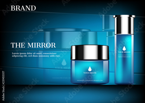 Cosmetic ad concept mock up