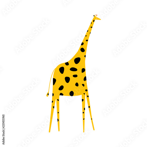 Cute illustration of a giraffe