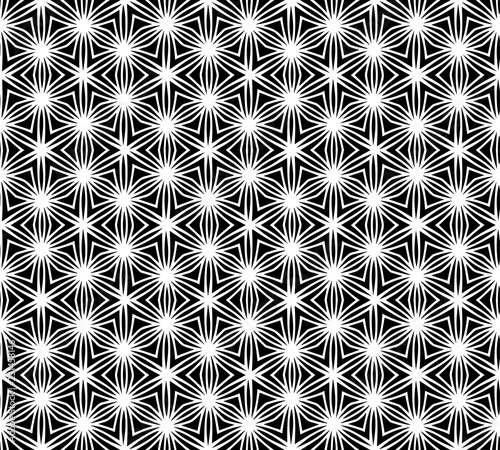 Abstract seamless black and white pattern