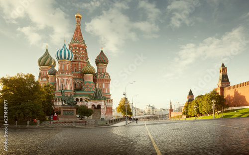 Saint Basil's Cathedral on Red Square in Moscow, Russia