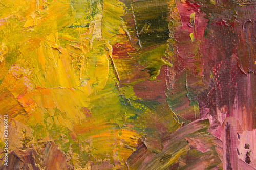 Oil paint background for text or image. Abstract oil paint texture. Multicolored scratched background.