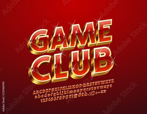 Photography Vector chic sparkling logo Game Club