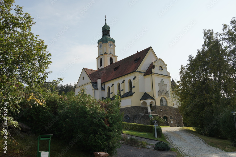 Pfarrkirche St. Johannes Nepomuk in bayrisch Eisenstein, bayerischer Wald