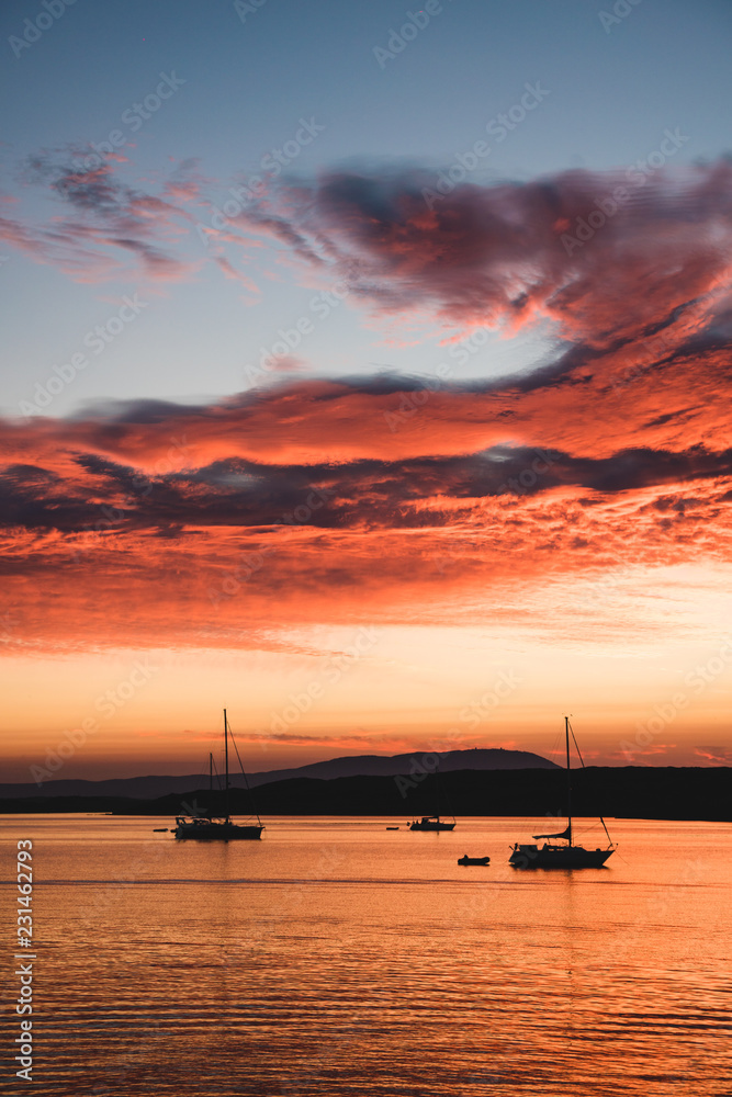 Great sunset in Baltimore Harbour - Co Cork - Ireland - Irlande