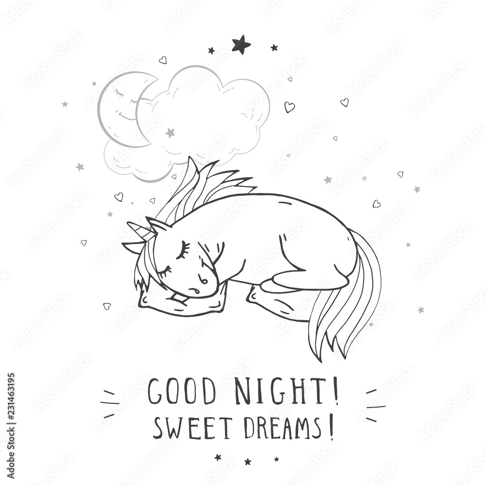 unicorn cloud pillow