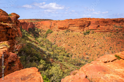 Panoramic view of Kings Canyon,  Central Australia, Northern Territory, Australia photo