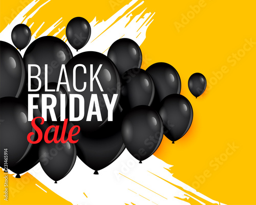 black friday balloon background for sale and promotion