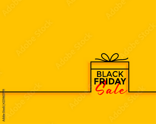 black friday gift sale minimal background