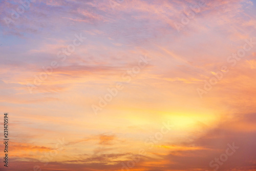 Fototapeta Naklejka Na Ścianę i Meble -  Colorful sky in twilight time background