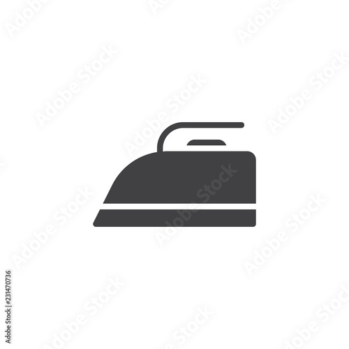 Electrical iron vector icon. filled flat sign for mobile concept and web design. Ironing service solid icon. Symbol, logo illustration. Pixel perfect vector graphics
