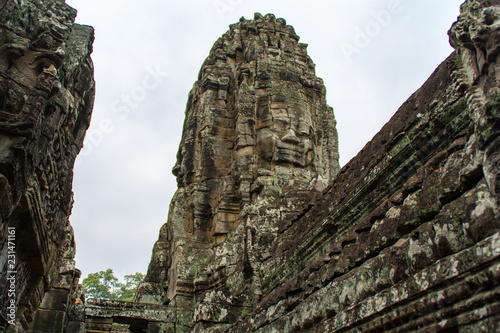 Angkor Wat is a temple complex in Cambodia and the largest religious monument in the world. Siem Reap, Cambodia. Artistic picture. Beauty world.