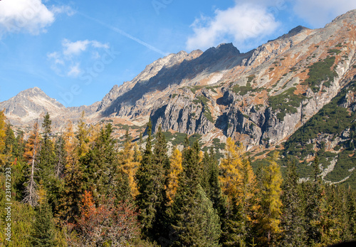 Great Cold Valley in Vysoke Tatry (High Tatras), Slovakia. The Great Cold Valley is 7 km long valley, very attractive for tourists