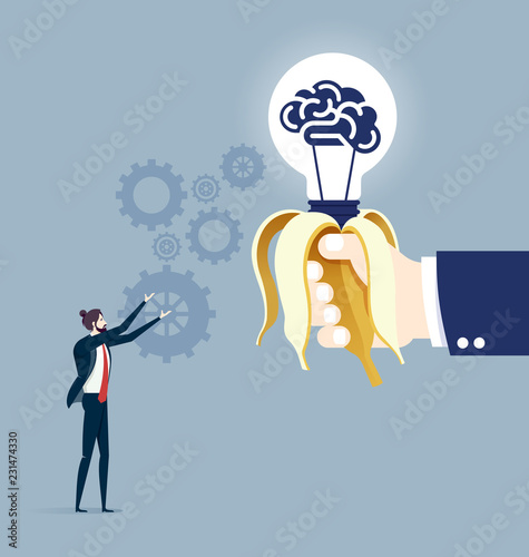 Hand giving idea - Business concept vector