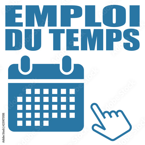 Logo emploi du temps.