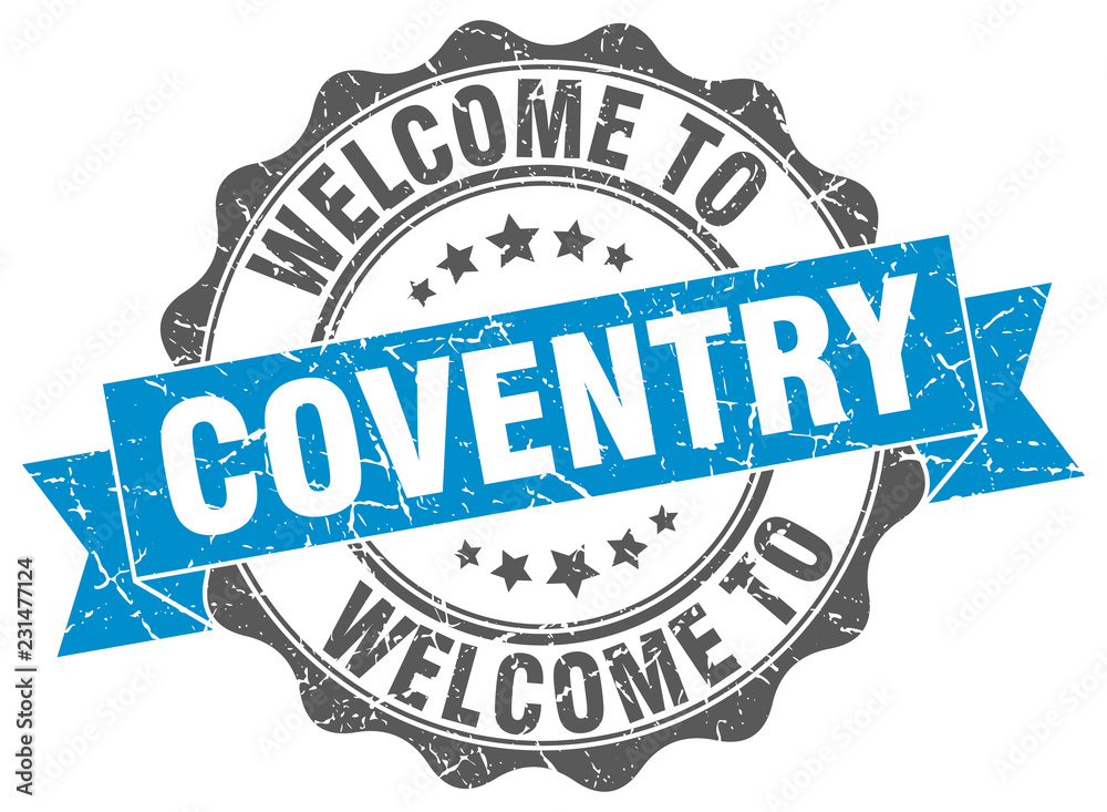 Fototapeta premium Coventry round ribbon seal