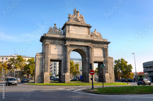 Toledo Gate (Puerta de Toledo) in Madrid, Spain