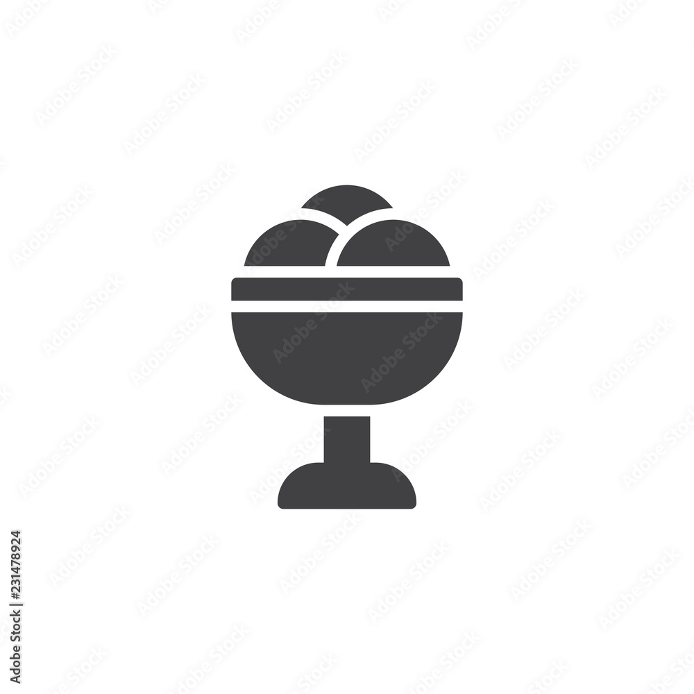 Ice cream scoops vector icon. filled flat sign for mobile concept and web design. Dessert food simple solid icon. Symbol, logo illustration. Pixel perfect vector graphics Ice cream scoops vector icon. filled flat sign for mobile concept and web design. Dessert food simple solid icon. Symbol, logo illustration. Pixel perfect vector graphics