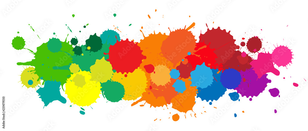 Taches colorées