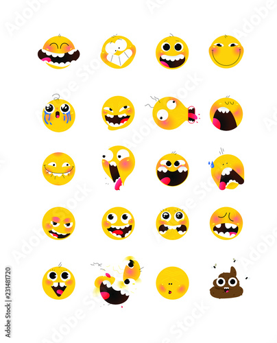 Emotional Sticker Internet Meme Icon Vector Illustration In Flat Design  Stock Illustration - Download Image Now - iStock