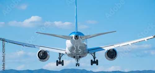 Samolot pasażerski, samolot, błękitne niebo