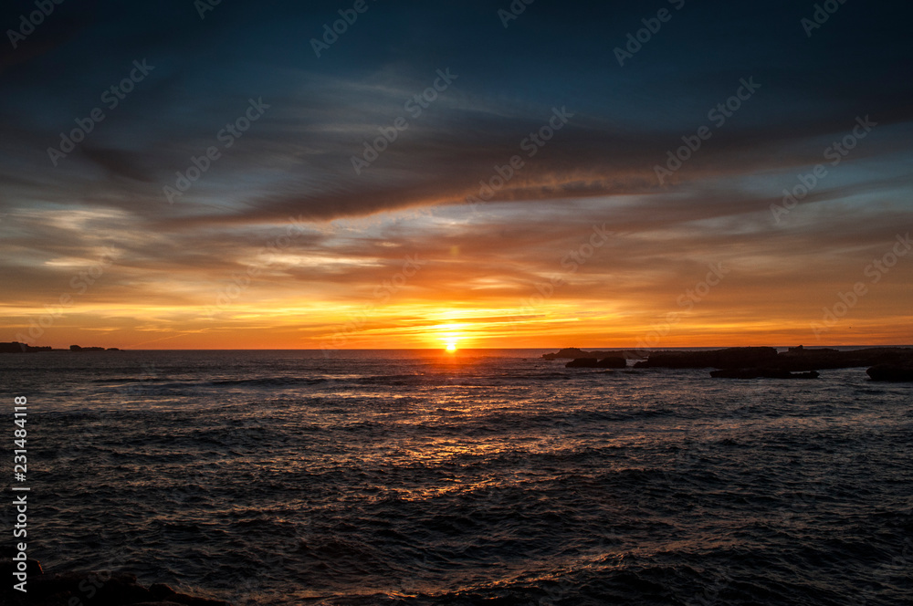 Sunrise at Essaouira's Beach,Morocco