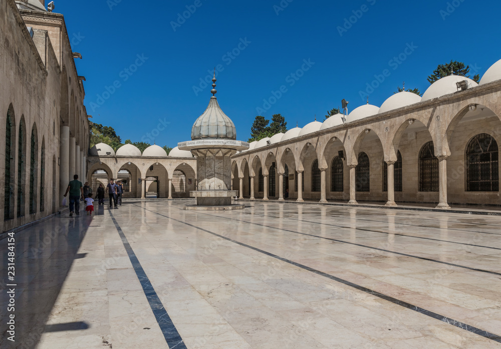 Fototapeta premium Urfa, Turkey - few chilometers distant from the Syrian border, Urfa is a multiethnic city with a Turkish, Kurdish, and Armenian heritage. Here in particular the Old Town