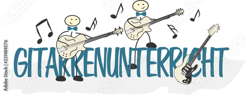 Strichmännchen - Gitarrenunterricht