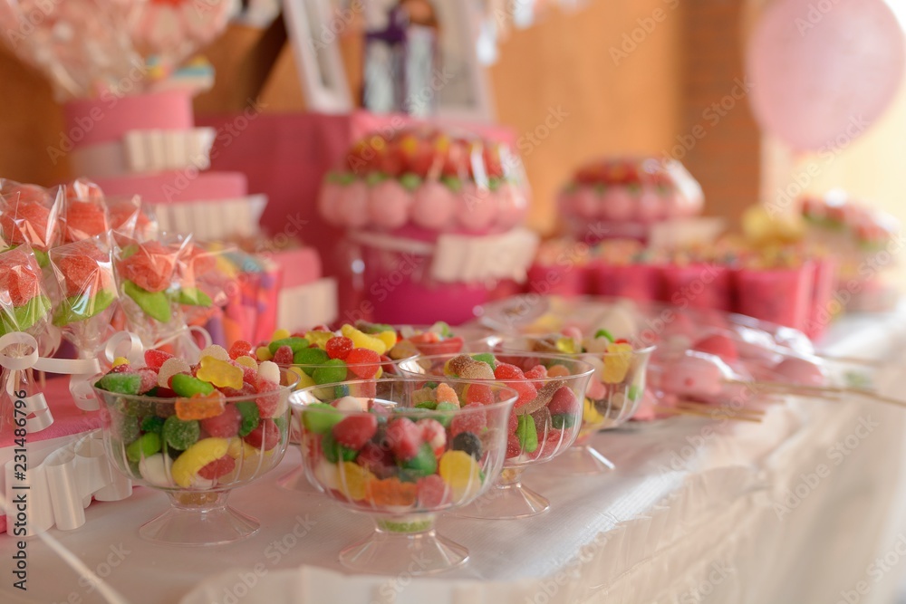 Treats for children at the wedding