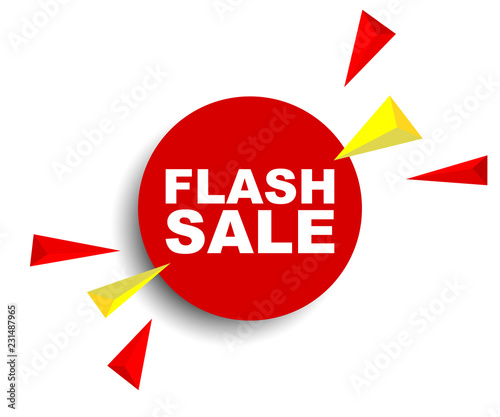 red vector banner flash sale