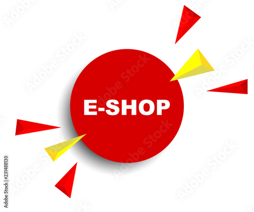 red vector banner eshop