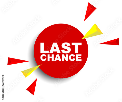 Free Download red vector banner last chance - GFXLoad