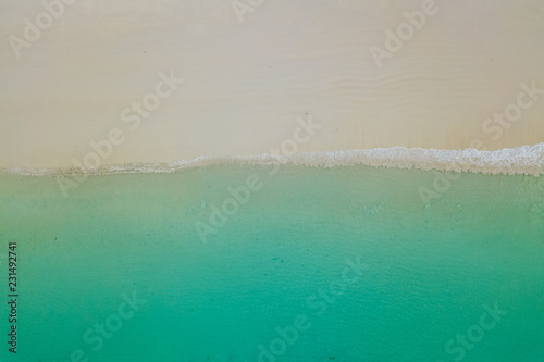Beach from above. Seascape landscape view from the sky © mr_gateway