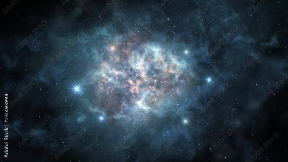 Space nebula spin loopable