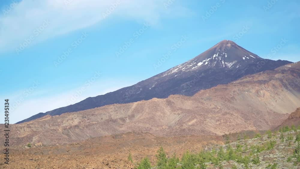 View on Teide Volcano mountain in Tenerife, Spain.