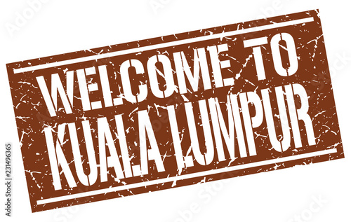 welcome to Kuala Lumpur stamp