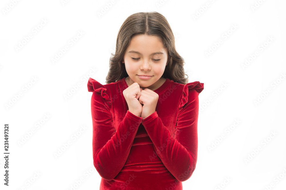 Making a wish. Dreaming small child. Fashion look of small model. Little fashionista. Fashion girl. Adorable girl child in fashionable clothes. Little kid with stylish long hair Making a wish. Dreaming small child. Fashion look of small model. Little fashionista. Fashion girl. Adorable girl child in fashionable clothes. Little kid with stylish long hair
