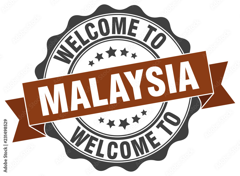 Malaysia round ribbon seal Malaysia round ribbon seal