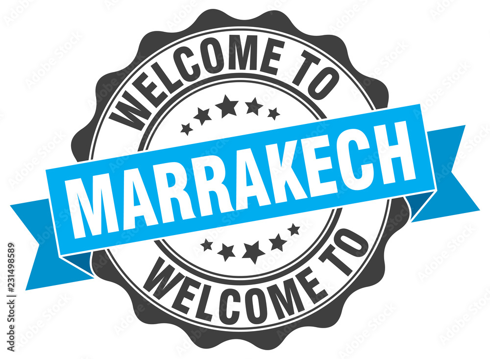 Fototapeta premium Marrakech round ribbon seal