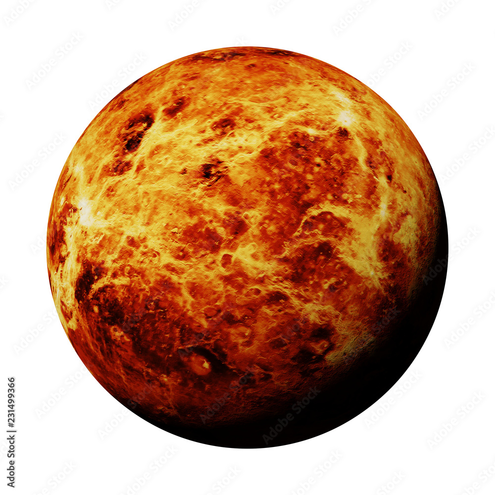 the planet Venus, part of the solar system the planet Venus, part of the solar system