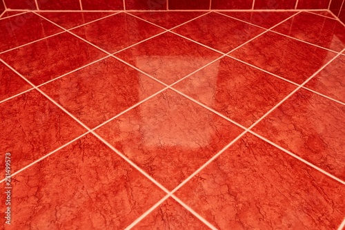 фотографія Tiled bathroom floor
