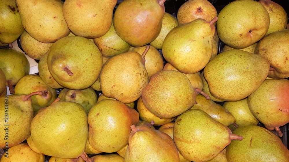 fruit pear yellow on background wallpaper