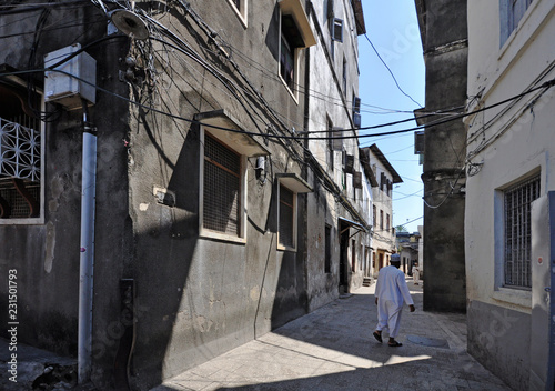 narrow street in old town